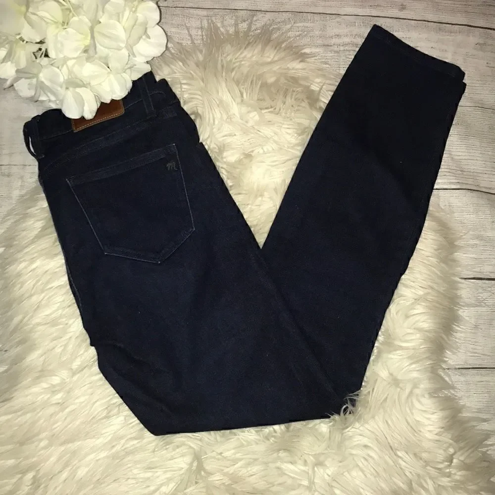 Madewell Dark Wash Skinny Denim Jeans Stretch
